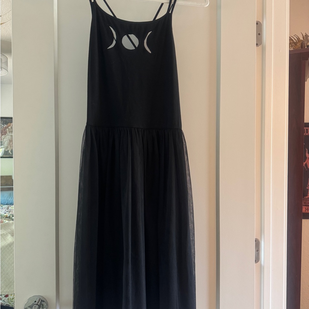 Black Moon Phase Dress Costume EUC